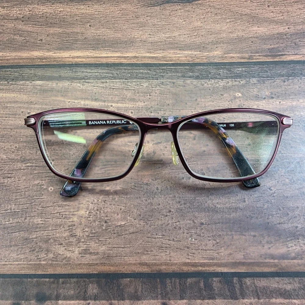 Banana Republic BAILEE ORU6 135 Eyeglasses Women's Burgundy Tortoise FRAMES ONLY